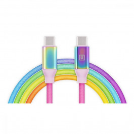 REAL-EL Premium USB Type C - Type C Rainbow 1m (EL123500053)