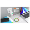 REAL-EL Premium USB Type C - Type C Rainbow 1m (EL123500053) - зображення 8