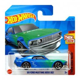 Hot Wheels 69 Ford Mustang Boss 302 Then And Now HKJ48 Blue