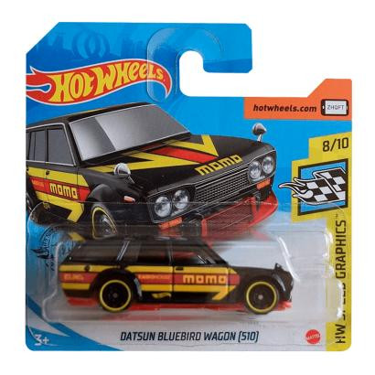 Hot Wheels Datsun Bluebird Wagon (510) Speed Graphics GHF35 Black - зображення 1