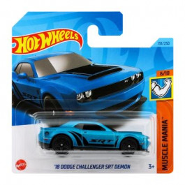 Hot Wheels 18 Dodge Challenger SRT Demon Muscle Mania 1:64 HKJ54 Blue