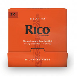 RICO Bb Clarinet #3.0 - 25 Box (RCA0130-B25)