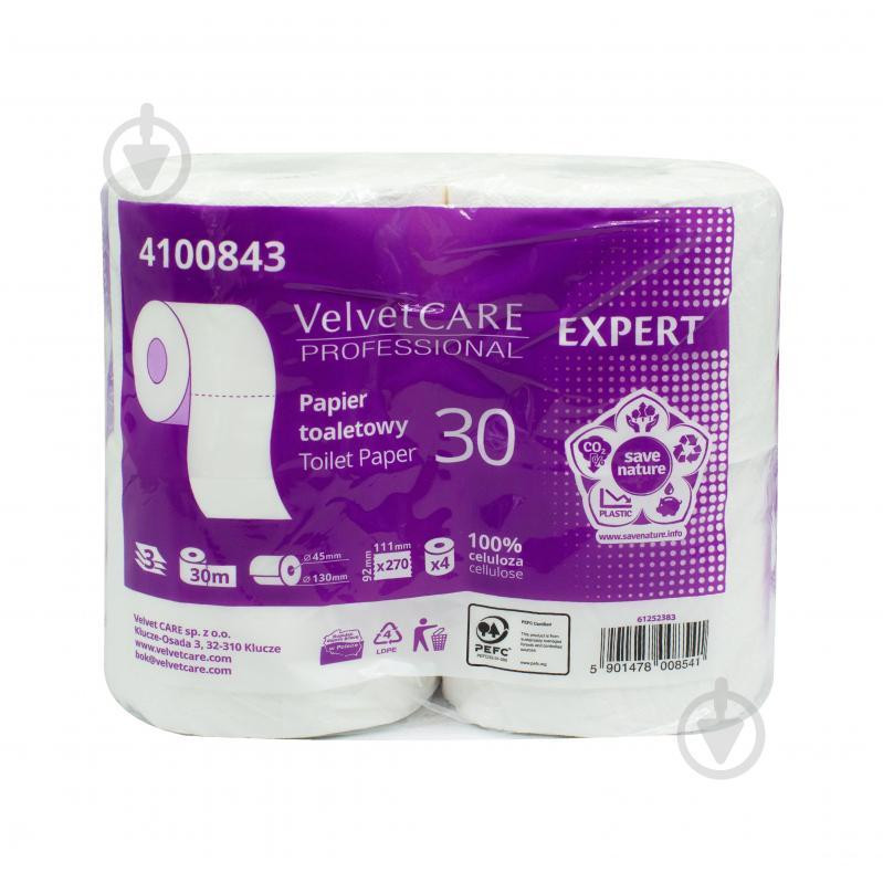 Velvet Туалетний папір  Horeca Expert 30 м тришаровий 4 шт. (5901478008541) - зображення 1