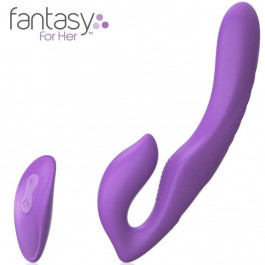 Pipedream Products Безремневой страпон с вибрацией Fantasy For Her Her Strapless Strap-On, фиолетовый (603912759594)