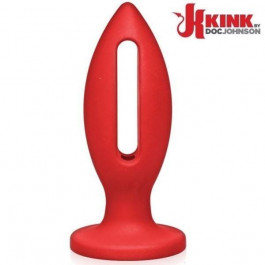 Doc Johnson Kink Lube Luge Premium Silicone Plug 6, красная (782421059330)