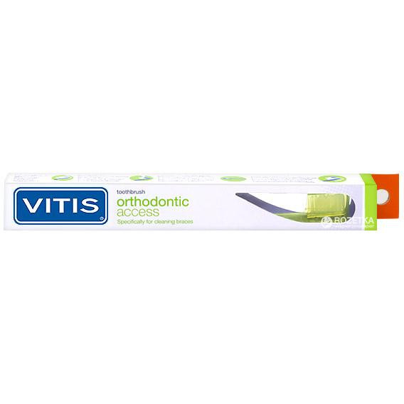 Dentaid Зубная щетка  Vitis Orthodontic Access Средняя Желтая (2842150114014) - зображення 1