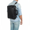 Newery Сумка-рюкзак чоловіча шкіряна чорна  N3830GA - зображення 2