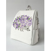 Alba Soboni Жіночий рюкзак з екошкіри білий з принтом  222332-133196 - зображення 2