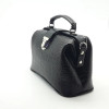 Silver Taurus Жіноча шкіряна сумка - саквояж  7594 чорна з тисненням під крокодила - зображення 3