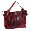 Assa Шкіряна сумка жіноча червона "печворк"  888 - зображення 1