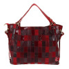 Assa Шкіряна сумка жіноча червона "печворк"  888 - зображення 2