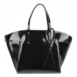 Assa Шкіряна сумка жіноча чорна полірована  990м-2