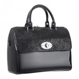Assa Шкіряна елегантна сумка жіноча чорна  966-черн