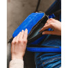 Firetto Сумка-клатч через плече  Флоррі ZL00052-1 жіноча шкіряна чорна флотар + синій замш - зображення 6