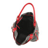 Assa Шкіряна сумка жіноча чорна з червоною обробкою  982-1 - зображення 5