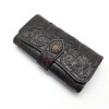 Silver Taurus Жіночий гаманець  7587 шкіряний чорний з авторським тисненням - зображення 2
