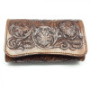 Silver Taurus Жіночий гаманець  7042 шкіряний бежевий з авторським тисненням Плетіння і розписом - зображення 1
