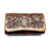 Silver Taurus Жіночий гаманець  7042 шкіряний бежевий з авторським тисненням Плетіння і розписом - зображення 4