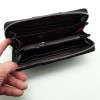 Silver Taurus Жіночий гаманець  7309 шкіряний чорний з червоним маком у вигляді тиснення і розпису - зображення 2