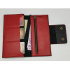 Silver Taurus Жіночий гаманець  7134 шкіряний чорно-червоний з конюшиною чотирилисник - зображення 5