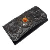 Silver Taurus Жіночий гаманець  7323 шкіряний чорний з авторським тисненням - зображення 2