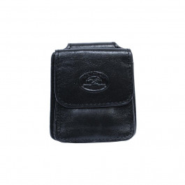 Tony Perotti Монетница  Italico 1450 nero кожаная черная с зажимом для купюр