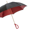 Pasotti Ombrelli Парасоля-тростина  189 55874-163 A - BLACK AND RED UMBRELLA WITH DOTS черно-червона в горошок механі - зображення 6