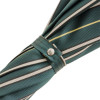 Pasotti Ombrelli Парасолька-тростина  478 BRUCE -5 114 темно-зелений в смужку з ручкою у вигляді голови Качки - зображення 4