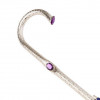 Pasotti Ombrelli Парасоля-тростина  Dahlia Purple фіолетова ручної роботи - зображення 6