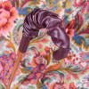 Pasotti Ombrelli Зонт-трость  189-58112/19 бордовый с кожаной ручкой - зображення 4