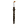 Pasotti Ombrelli Зонт-трость  478 51880-3 N58 коричневый в полоску ручной работы с деревянной ручкой Утка - зображення 3