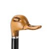 Pasotti Ombrelli Зонт-трость  478 51880-3 N58 коричневый в полоску ручной работы с деревянной ручкой Утка - зображення 8