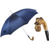 Pasotti Ombrelli Зонт-трость  478 5880-3 N49 синий с деревянной ручкой Шнауцер - зображення 1