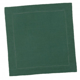 LiMaSo Серветка лляна зелена з вишивкою  SRLB44-40 40х40 см