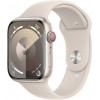 Apple Watch Series 9 GPS + Cellular 45mm Starlight Alu. Case w. Starlight Sport Band - M/L (MRM93) - зображення 1