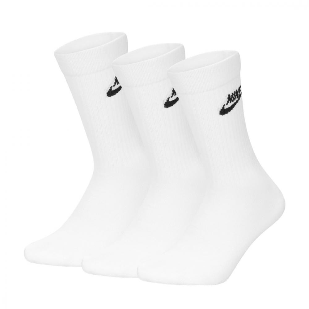 Nike Набір унісекс шкарпеток  NSW EVERYDAY ESSENTIAL CREW 3 пари білі DX5025-100 - зображення 1