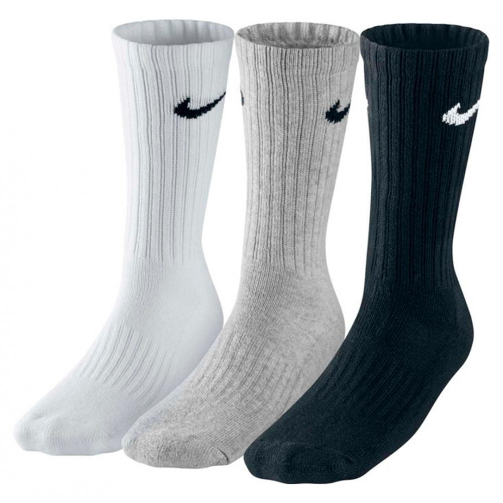 Nike Набір шкарпеток унісекс  VALUE CUSH CREW 3 пари мультиколор SX4508-965 - зображення 1