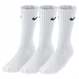 Nike Набір унісекс шкарпеток  VALUE CUSH CREW 3 пари білі SX4508-101