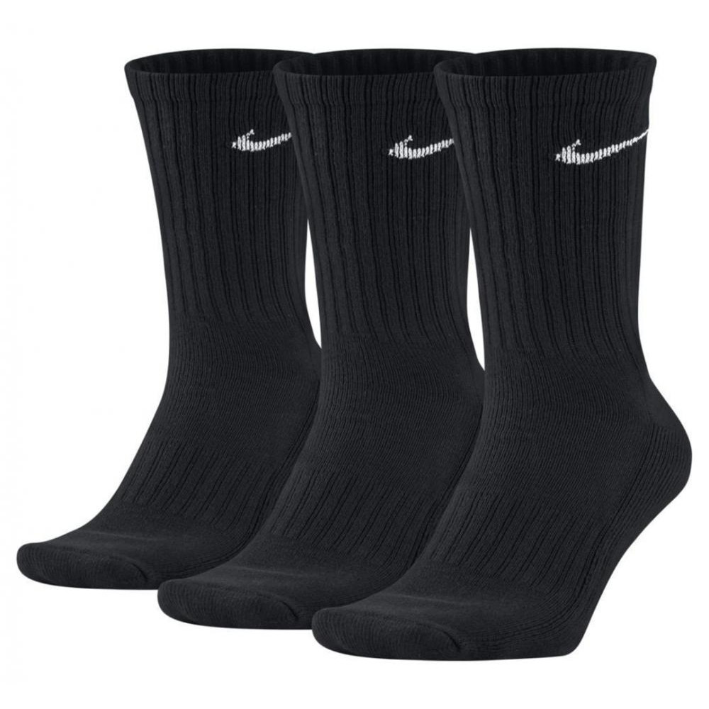 Nike Набір унісекс шкарпеток  VALUE CUSH CREW 3 пари чорні SX4508-001 - зображення 1