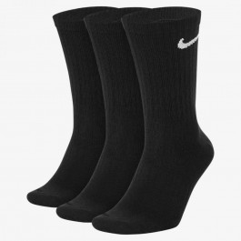 Nike Набір унісекс шкарпеток  EVERYDAY LTWT CREW 3 пари чорні SX7676-010