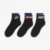 Nike Набір шкарпеток  U NK NSW EVERYDAY ESSENTIAL AN 3PR чорні DA2612-010 - зображення 1