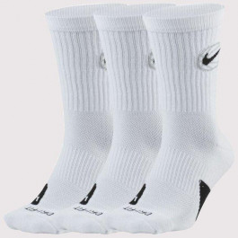 Nike Набір шкарпеток  U NK CREW EVERYDAY BBALL 3PR 3 пари білі DA2123-100
