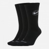 Nike Набір шкарпеток  U NK CREW EVERYDAY BBALL 3PR 3 пари чорний DA2123-010 - зображення 1