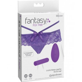   Pipedream Products Fantasy For Her Crotchless Panty Thrill-Her, фиолетовые (603912752175)