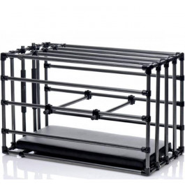 XR Brands Клетка для наказаний Kennel Adjustable Cage With Padded Board, черная (848518028440)