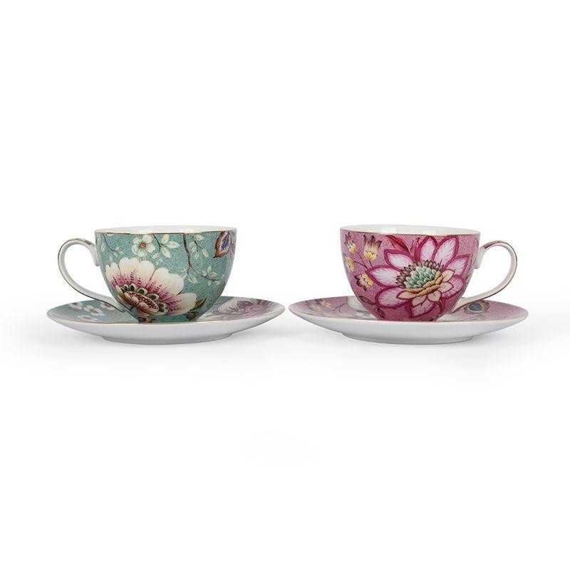 Palais Royal Набор чайных чашек с блюдцами Fleurs 9см 37076 - зображення 1