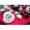 Bastide Набор чайных чашек с блюдцем Vesuvio белого цвета, 6 шт (269366-Set) - зображення 4
