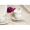 Bordallo Набор чашек с блюдцами для чая Артишок и птица 200 мл 12 предметов Белый (65017758) - зображення 2
