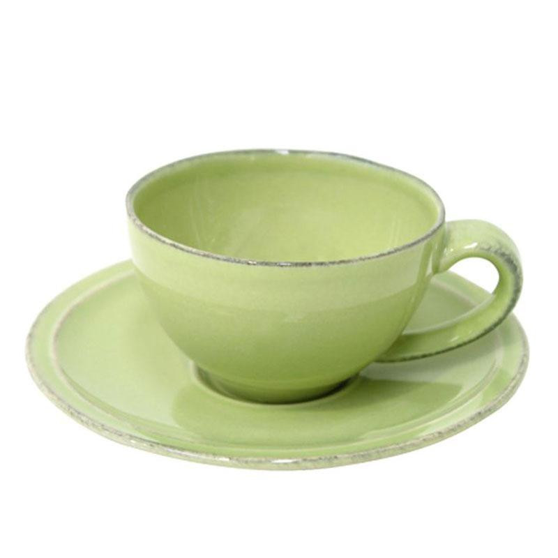 Costa Nova Чашки с блюдцем зелёные для кофе, набор 6 шт. Friso (FICS02-03308O-set) - зображення 1