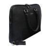 Tony Perotti Шкіряний портфель жіночий чорного кольору  Contatto 9574-40 - зображення 4